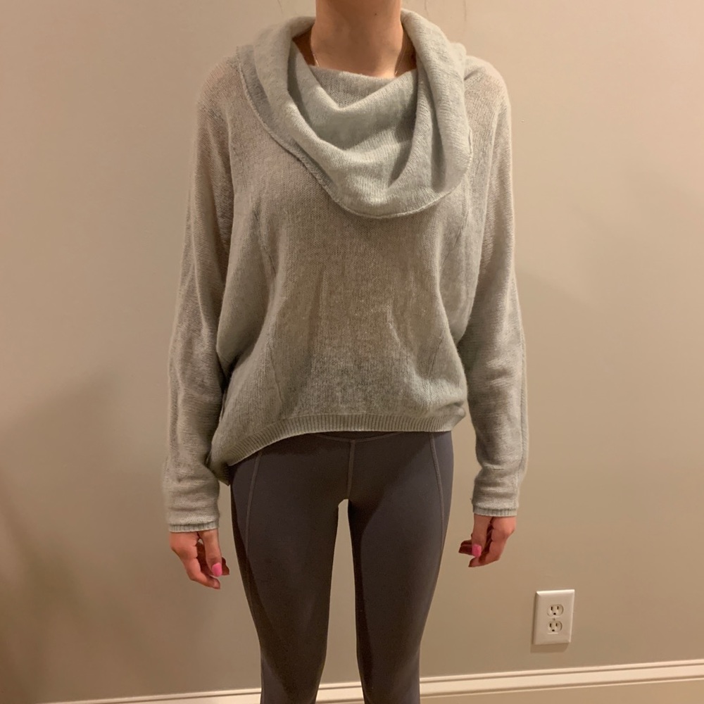Cashmere cowl neck sweater